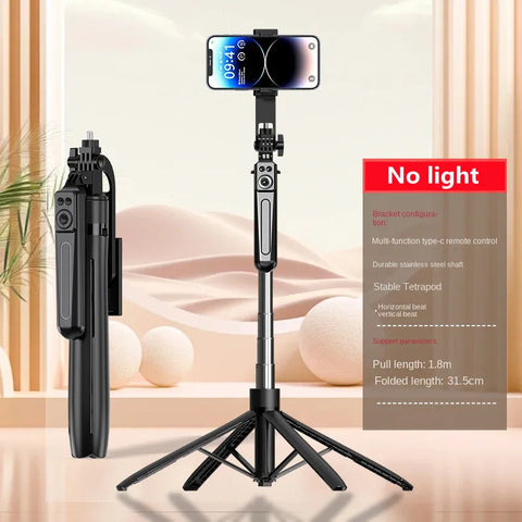 2025 New 1800mm Tripod for Smartphone Camera,Tripods Stand with Bluetooth shutter Wireless Selfie Stick Steady brackets holder