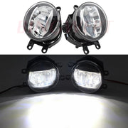 1Pair Led Angel Eye DRL For Toyota FJ Cruiser GSJ1_ 2010~2019 Car Fog Lamp Assy With Lens Daytime Running Light