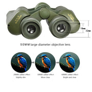 50X50 3000M Optical Telescope Binoculars High Power Definition Military Outdoor Hunting Clarity High Quality Waterproof Maifeng