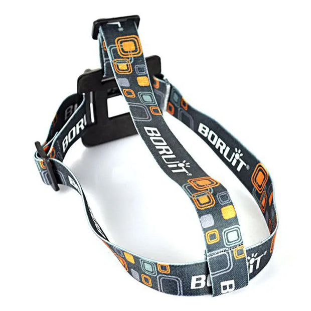 Boruit Adjustable Headband Head Belt Strap for R5 LED Bicycle Bike Headband Head lamp Head light