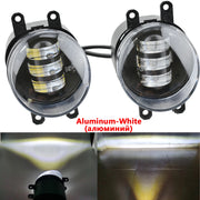 1Pair Led Angel Eye DRL For Toyota FJ Cruiser GSJ1_ 2010~2019 Car Fog Lamp Assy With Lens Daytime Running Light