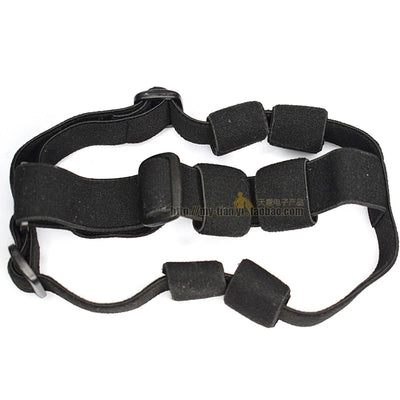 Black Head Strap Mount Headband Holder Fixed Strap For 18650 battery flashlight diameter 20-25mm LED Headlight Camp Tool