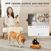 1080P Wifi Pet Robot Camera Home Security Cameras,Movable Indoor WiFi Cam,2 Way Talk,Night Vision,Motion Tracking for Baby&Pet