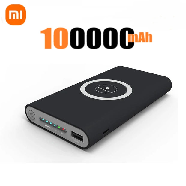 Xiaomi Super Thin Magnetic Power Bank Wireless 200000mAh High Capacity USB-c Two-Way Portable Fast Charger For IPhone Samsung