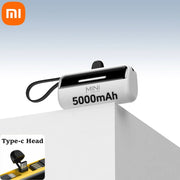 Xiaomi Mini Power Bank 5000mAh Capsule Power Bank PD20W Fast Charging External Battery Portable Battery for iPhone Android 2in1