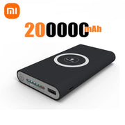 Xiaomi Super Thin Magnetic Power Bank Wireless 200000mAh High Capacity USB-c Two-Way Portable Fast Charger For IPhone Samsung