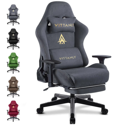 High Quality Gaming Chair With Footrest Brand Suede Leather Recline Office Chair Ergonomic Lumbar Support New Adjustable Unisex