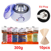 200ml Hair Removal Tool Smart Warmer Wax Heater Hands Feet Epilator Depilatory Skin Care Paraffin Wax Machine Kit+Wax Beans