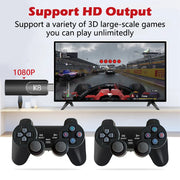 K8 Game Stick 4K HD Retro Video Game Console 64G 40000+ Games 40+Simulators Dual Wireless 2.4G Controller Console for Kids Gift