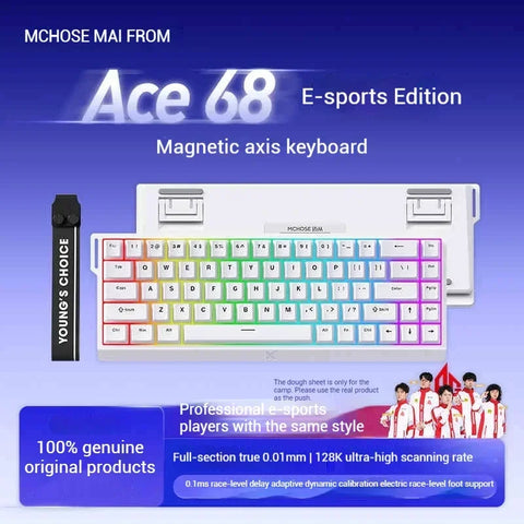 Mchose Ace 60Pro Ace 68  Mechanical Magnetic Switch Keyboard RGB E-sport FPS Hot Swap Custom Gaming Keyboard Pc Gamer Accessorie