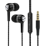 3.5mm Wired Headphones In Ear Headset Wired Earphones with Microphone Bass HiFi Stereo Earbuds Sports In-line Control For Phones