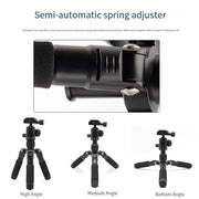 20Inch Mini Tripod with 360 Degree Rotation Head Aluminum Load Capacity to 11lbs for Cameras and Phones Travel Friendly