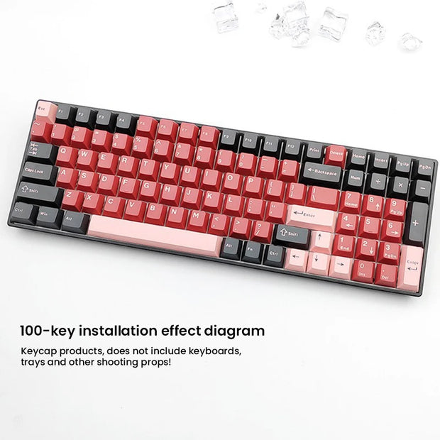 126 Keys Double Shot PBT Cherry Keycaps Mechanical Game Keyboard Wireless for MX Switch Keycap GMK67 GMK87 GMK61 Keyboard Keycap