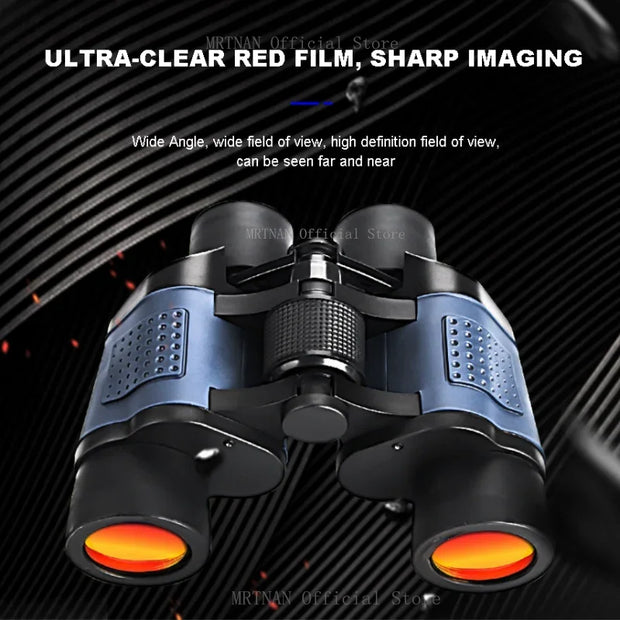 Camping Binoculars 60X60 Long Range 15000m HD High Power Telescope Tourism Binoculars Long Range Powerful Binoculars Hunting