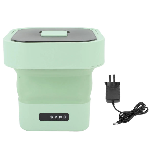 10L Portable Foldable Washing Machine with Spin Dryer For Socks Underwear Panties Washer Household Mini Washing Machine 110-240V