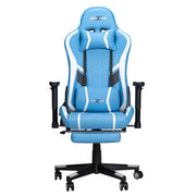 Douxlife Massage Gaming Chair 7-Point, Adjustable Seat Height Ergonomic Office Chair with Footrest and Lumbar Support GC-RC03