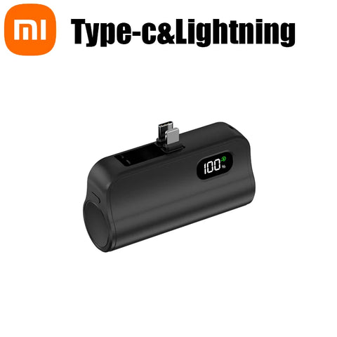 Xiaomi Mini 50000mAh Capsule 2-in-1 Large Capacity Digital Display Portable Fast Charging External Battery for Iphone Samsung