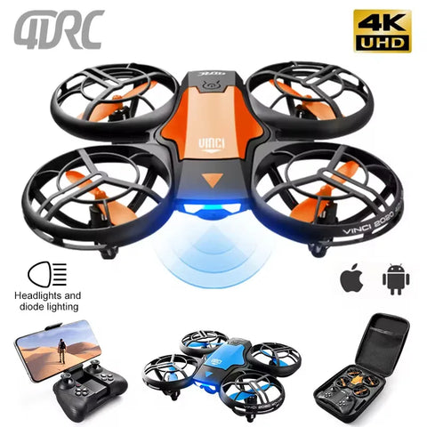 4DRC V8 WIFI FPV Drone Wide Angle HD 4K Camera Height Hold RC Foldable Quadcopter Dron Helicopter Gift Toys