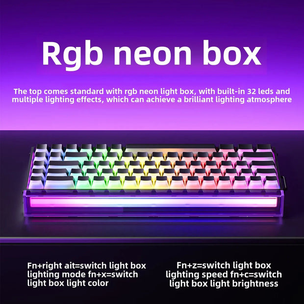 AULA New HERO 68HE Magnetic Switch Gaming Keyboard E-sports Game Customize RGB Mechanical Wired Keyboard Ergonomics Accessories