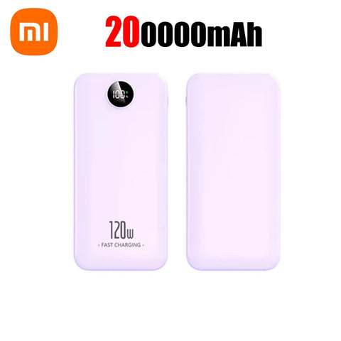 Xiaomi 120W Power Bank Large-capacity 200000mAh Super Fast Charging Portable Long Endurance Digital Display For Android IOS