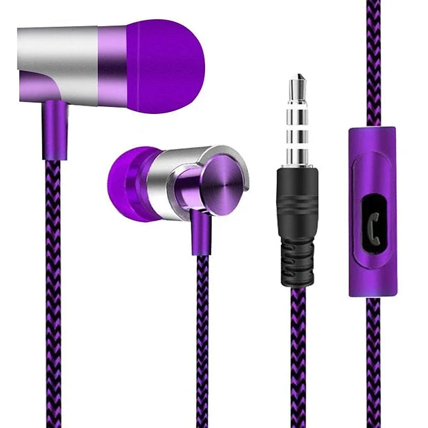 Wired In-ear Earphone In Ear Noise Cancellation Ergonomic Design Stereo Sports Music Headphones For Mobile Phone Everyday Use