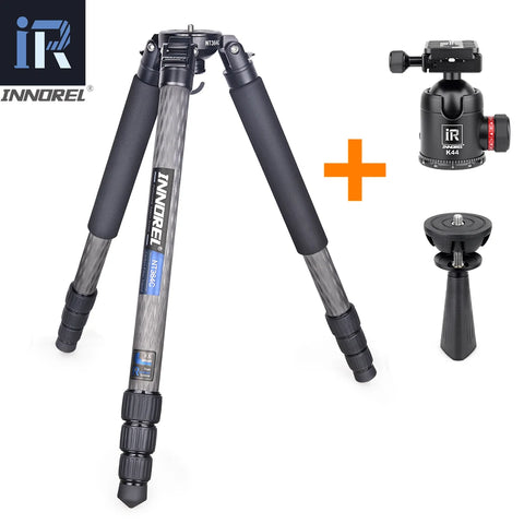 NT364C Professional Carbon Fiber Bowl Tripod for DSLR Camera Video Camcorder Heavy Duty 25kg Max Load Birdwatching Camera Stand