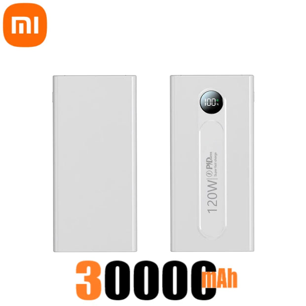 Xiaomi New Portable Power Bank 50000mAh PowerBank 120W Super Fast Charging External Battery With Dual USB For iPhone Android New