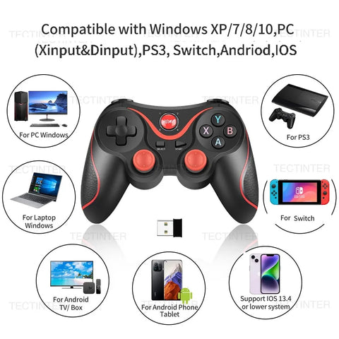 Terios T3 X3 Wireless Joystick Gamepad PC Game Controller for PS3/IOS Phone/TV Box For Nintendo Switch Accessories