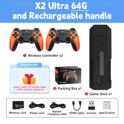 X2 Ultra X2 Plus GD10 Pro 4K Game Stick 3D HD Retro Video Game Console Wireless Controller TV 50 Emulator For PS1/N64/DC  Gift