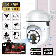 8MP Wireless Security Surveillance PTZ Camera Wifi IP Outdoor 5X Zoom Cameras AI Human Tracking Two-way Audio HD Night Color Cam