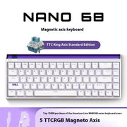 MADLIONS NANO68 Magnetic Switch Keyboard TTC King Switch Adjustable 0 Dead Zone RT0.01 Gaming Wired Mechanical Gaming Keyboard