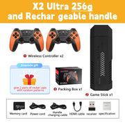 New X2 Ultra Video Game Stick Console Or ONLY 2.4G Double Wireless Controller 4K HD30000 Games 128G Retro Games Christmas Gift