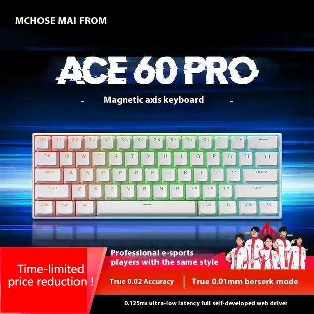 Mchose Ace 60Pro Ace 68  Mechanical Magnetic Switch Keyboard RGB E-sport FPS Hot Swap Custom Gaming Keyboard Pc Gamer Accessorie