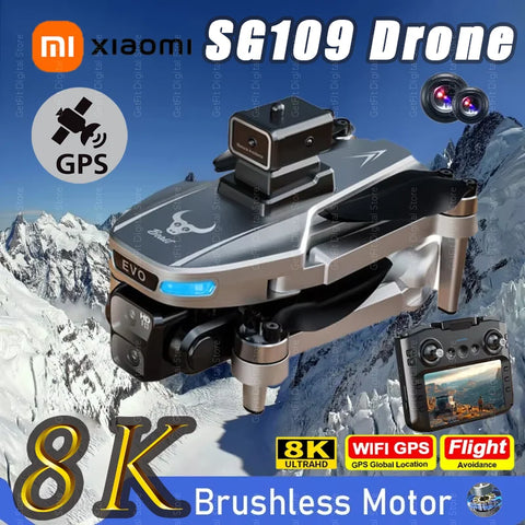 Xiaomi  SG109 PRO MAX Drone 8K Professional GPS HD Camera Drones 5G WIFI FPV Video UAV 5.9 Inch Large Screen Remote Control RC