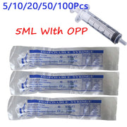 5/10/20/50/100Pcs No needle 5ml Plastic Reusable With OPP Health Measuring Cat Pet Feeding Nutrient Syringe Tools 5ML Syringe