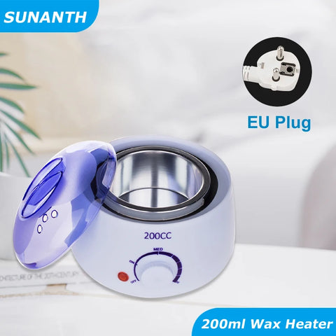 200ml Hair Removal Tool Smart Warmer Wax Heater Hands Feet Epilator Depilatory Skin Care Paraffin Wax Machine Kit+Wax Beans