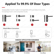 A1 Pro Max Bluetooth Smart Door Lock Tuya APP Remote Control Keyless Unlock Smart Life Cylinder DIY Easy Installation