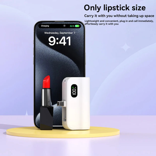 Xiaomi Mini 50000mAh Capsule 2-in-1 Large Capacity Digital Display Portable Fast Charging External Battery for Iphone Samsung