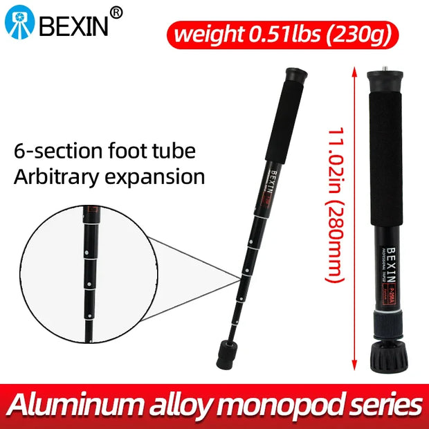 48 inch universal photography aluminum alloy monopod suitable for Samsung Xiaomi Huawei mobile phone holder Camera Accessory SLR