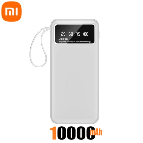 Xiaomi New Portable Power Bank 50000mAh Large Capacity PowerBank Fast Charging External Battery With Cable For iPhone Android