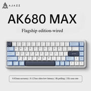 AJAZZ AK680 Max Rapid Trigger Keyboard Magnetic Switch Full-key Hot Swappable 8Khz RGB Hot Swappable Custom Gaming Keyboard