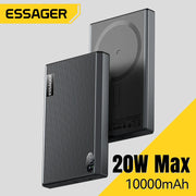 Essager Thin Wireless Power Bank Magnetic 20W 10000mAh Portable Fast Charging External Battery for Magsafe For iPhone16 15 14 13