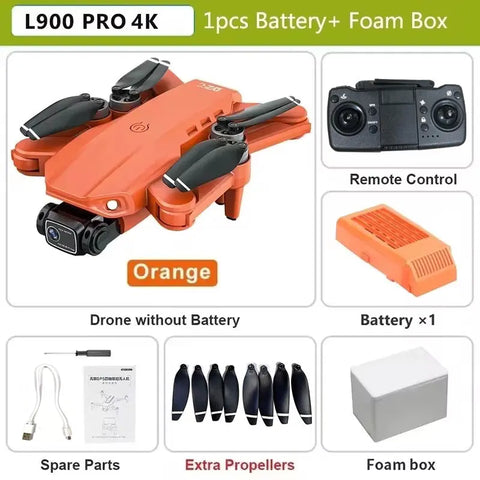 L900 Pro SE GPS Drone Profesional 4K HD Camera 5G WIFI FPV Quadcopter With Brushless Motor Foldable RC Drones For Children Toys