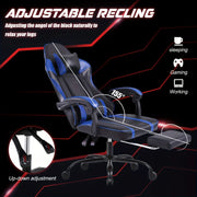 Ergonomic Gaming Chair with Pedal，Racing Style Video Game Chair Suitable for Adults Reclinable Game Chair Office Chair