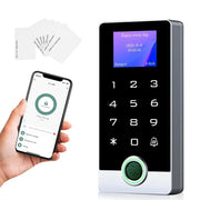 Waterproof Tuya App Control Fingerprint Reader With LED Screen Stand-Alone Door Keypad Full Metal WiFi Access Control System