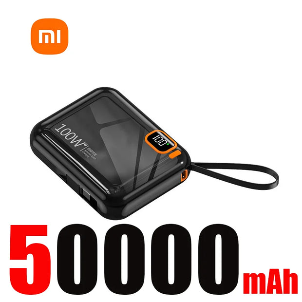 Xiaomi 50000mah Portable PD 120W Power Bank Two-way Fast Charger Mini Powerbank For iPhone Xiaomi Samsung