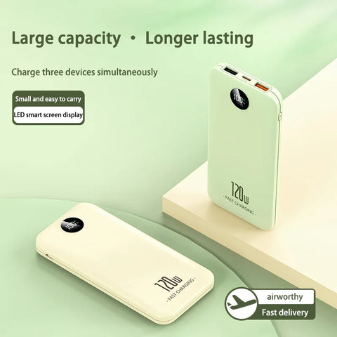 Xiaomi 120W Power Bank Large-capacity 200000mAh Super Fast Charging Portable Long Endurance Digital Display For Android IOS