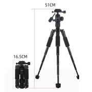 Aluminum Alloy Mini Tripod with Ball Head, Digital SLR Camera Desktop Stand, Portable Phone Tripod Stand