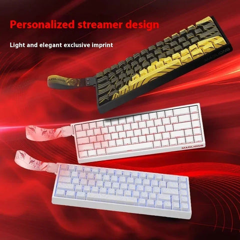 Madlions Mad 60He Magnetic Switch Mechanical Keyboard MAD68 Wired Keyboard Mad60he Custom MAD68he Esports Gamer Keyboard Gifts