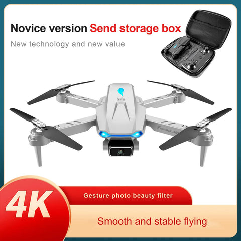 S89 4K RC Drone Camera Wifi FPV Drone Mini Folding Quadcopter Toy with Gravity Sensor Control Headless Mode Gesture Photo Video